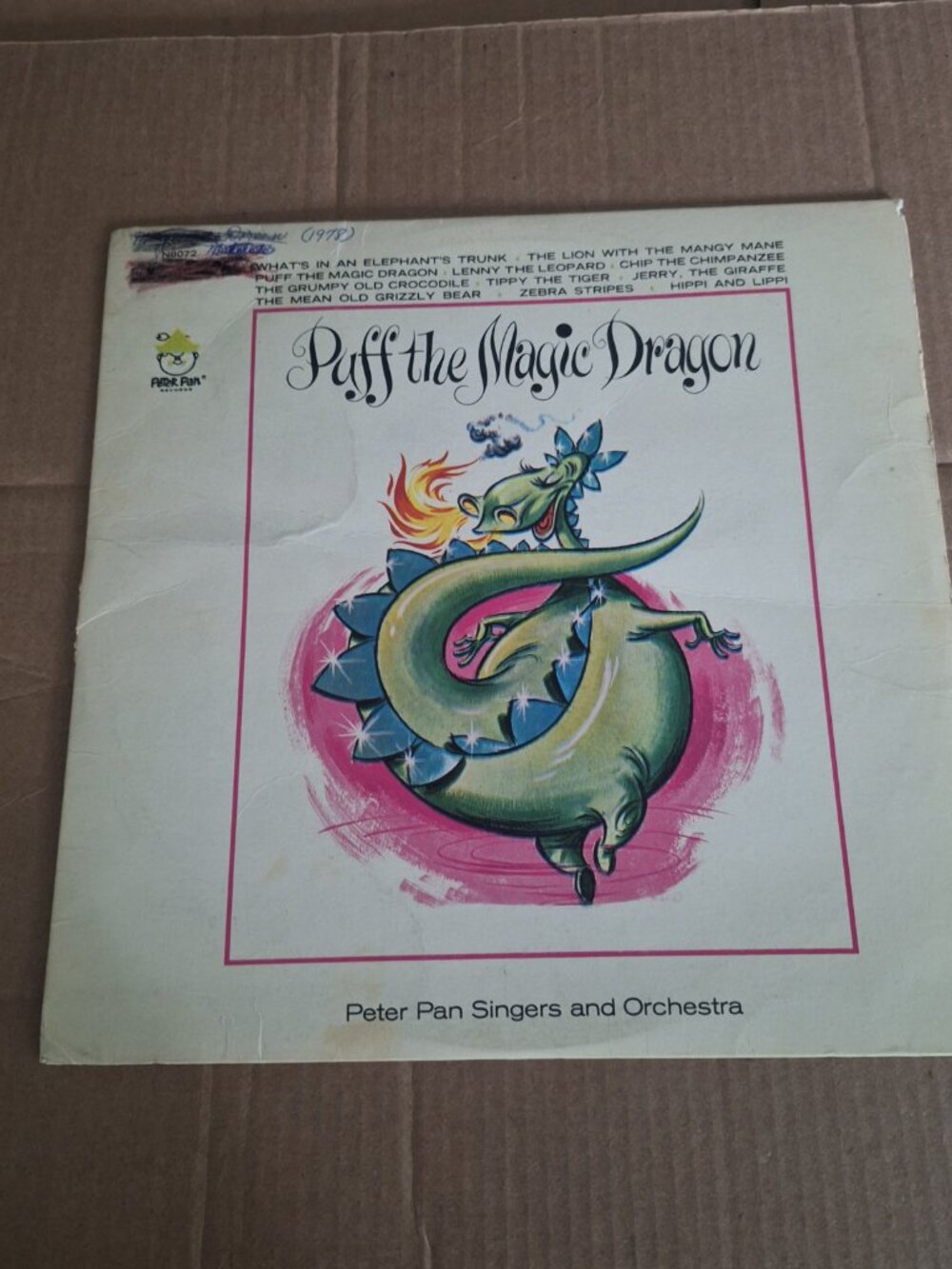 Puff the magic dragon LP record